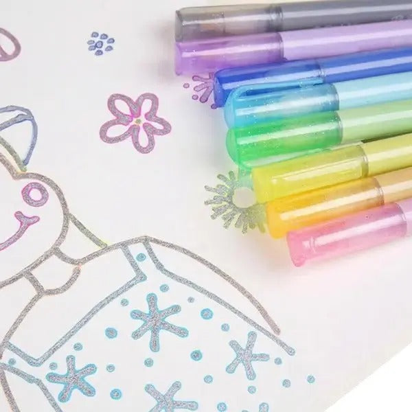 Dual-Line Metallic Highlighter Pens
