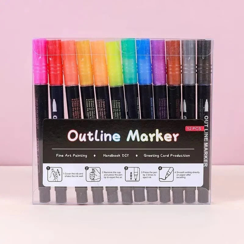 Metallic Marker Pen Set