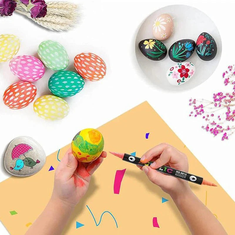 Dual-Tip Acrylic Art Marker Set