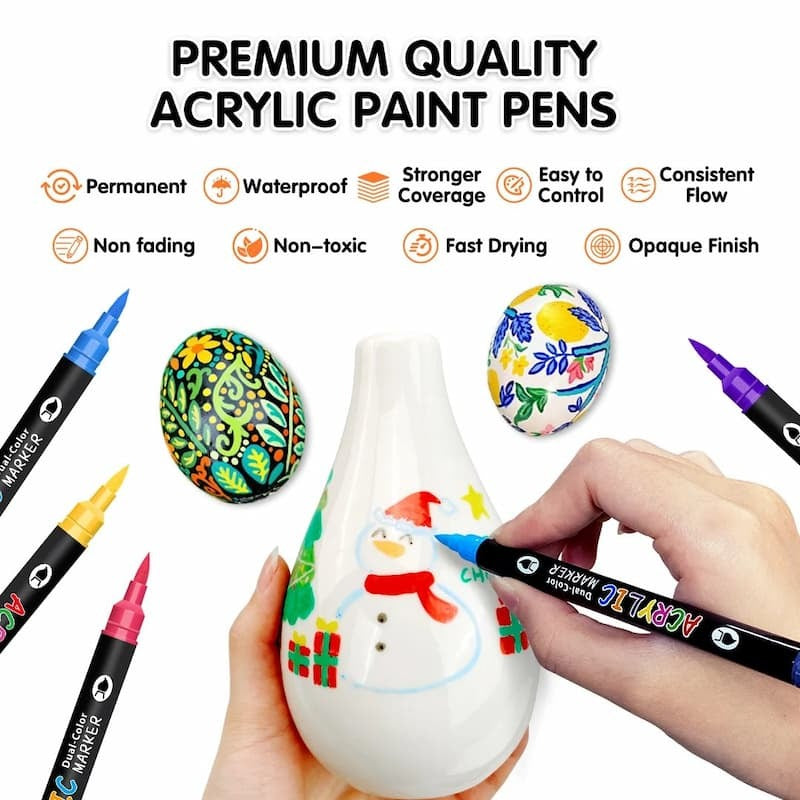 Dual-Tip Acrylic Art Marker Set