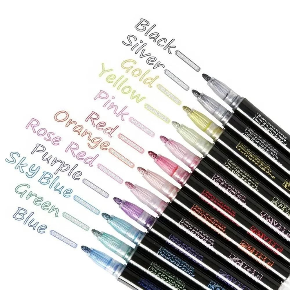 Metallic Marker Pen Set