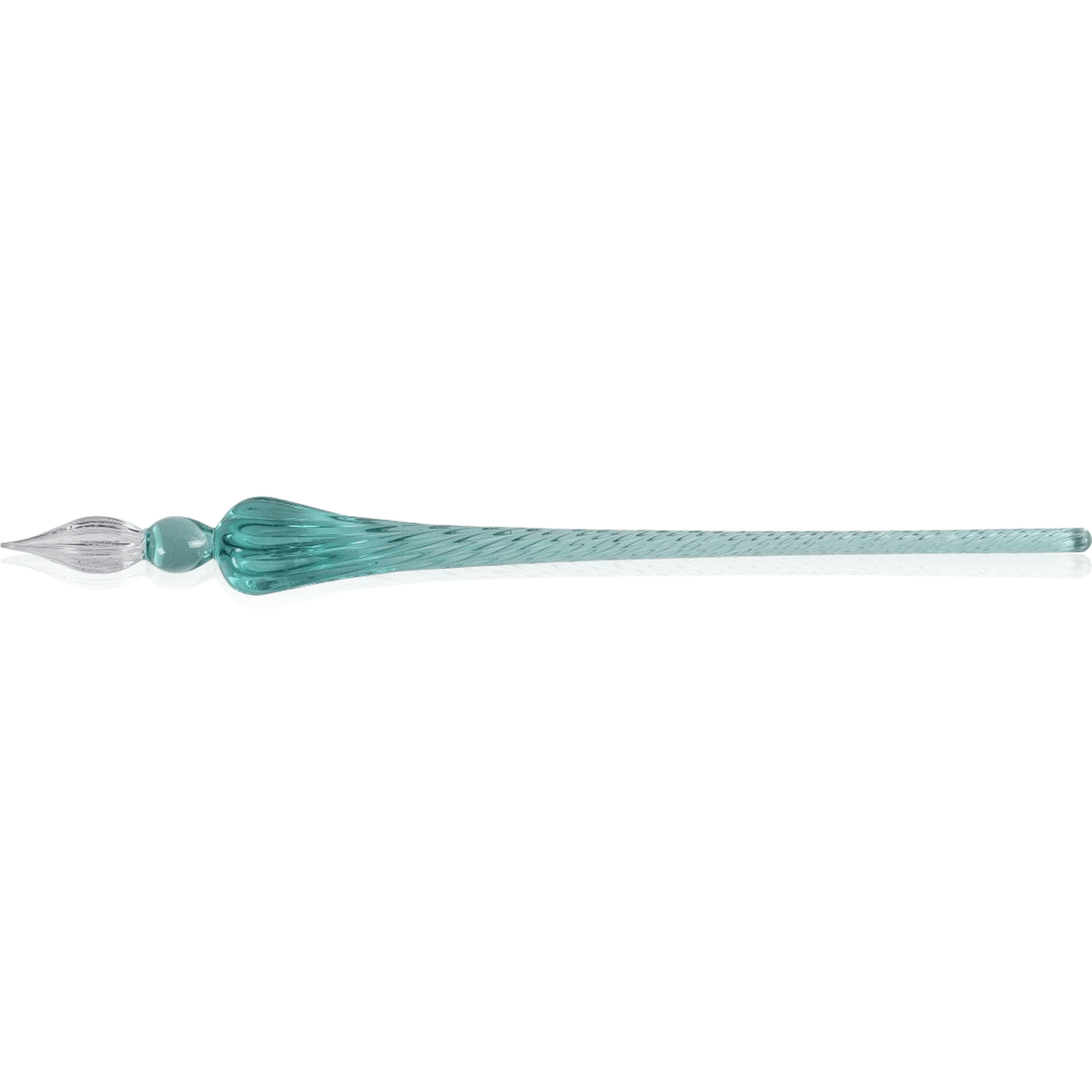 Glass pen positioned for journaling and handwritten notes