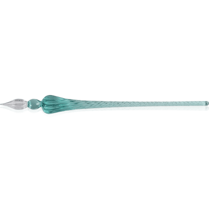 Glass pen positioned for journaling and handwritten notes