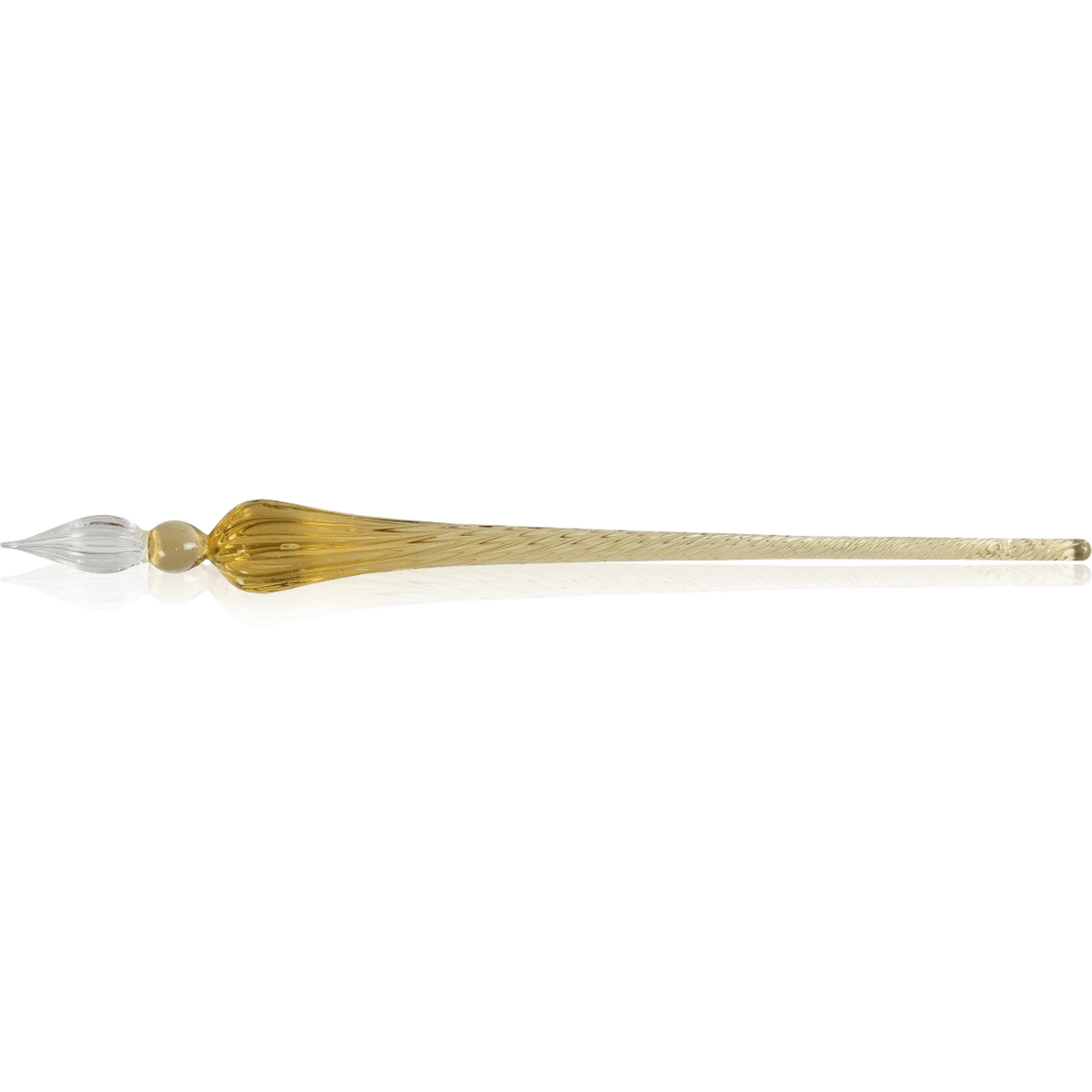 Calligraphy dip pen shown ready for use with bottled ink