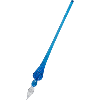 Round glass dip pen designed for calligraphy and journaling