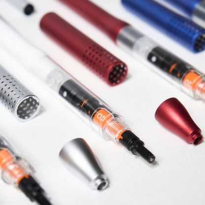 Mechanical pencil showing its textured grip for comfortable writing