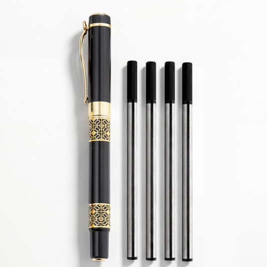 Luxury Ballpoint Pen Set with 4 Refills