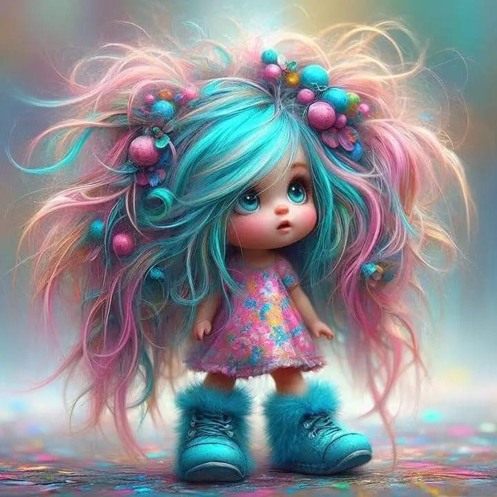 5D Diamond Painting Kit - Cartoon Kid