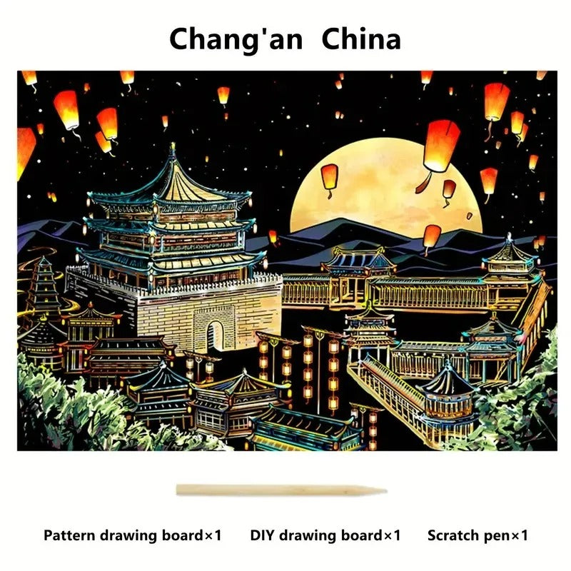 2 Piece Deluxe Scratch Art Set
