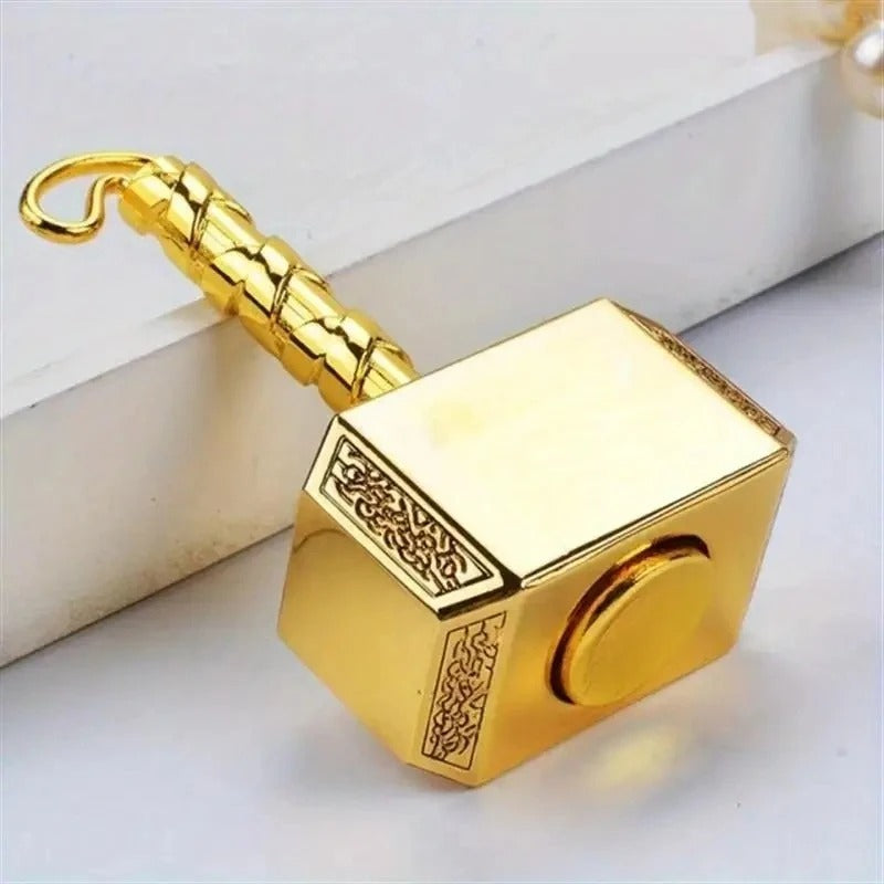 MjolnirSpin™ – Thor’s Hammer Metal Fidget Spinner & Keychain Toy