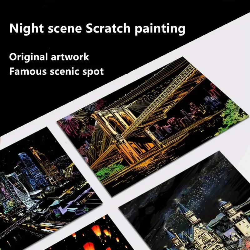 2 Piece Deluxe Scratch Art Set