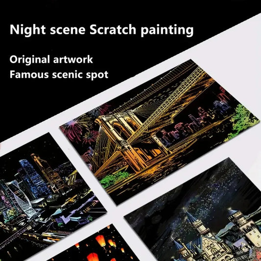 2 Piece Deluxe Scratch Art Set