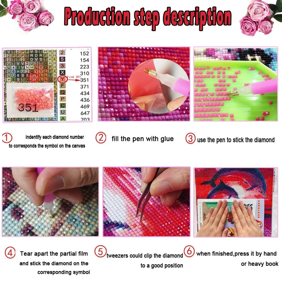 5D Diamond Painting Kit - Cartoon Kid