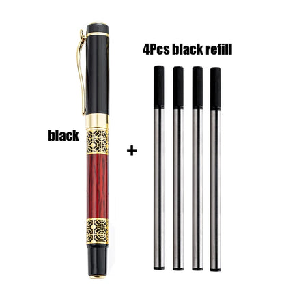 Luxury Ballpoint Pen Set with 4 Refills