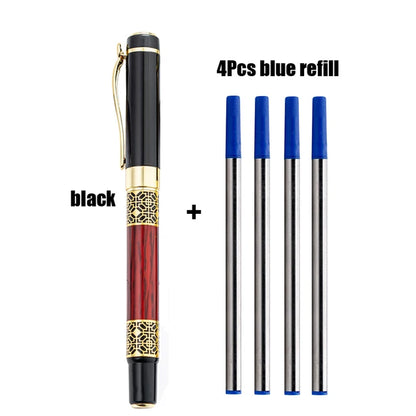 Luxury Ballpoint Pen Set with 4 Refills