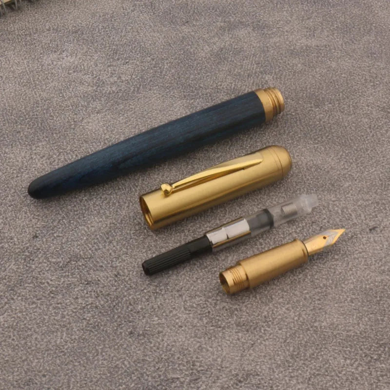 Blue Wood Fountain Pen