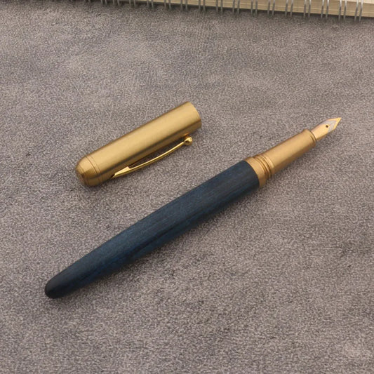 Blue Wood Fountain Pen