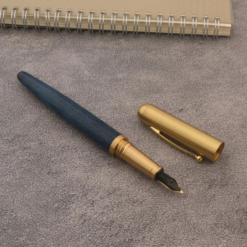 Blue Wood Fountain Pen