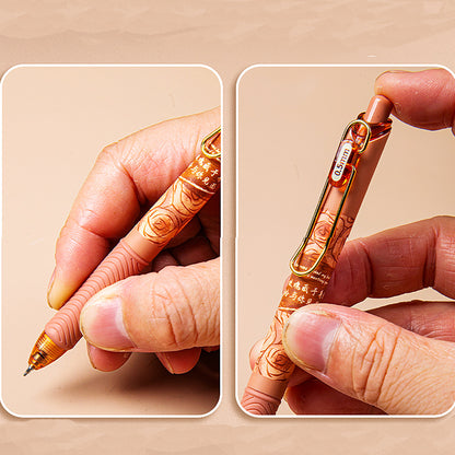 Retractable Rose Gel Pen Set