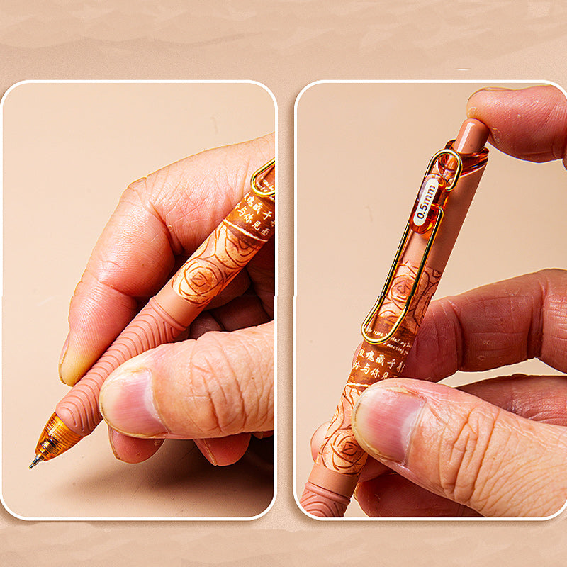 Retractable Rose Gel Pen Set