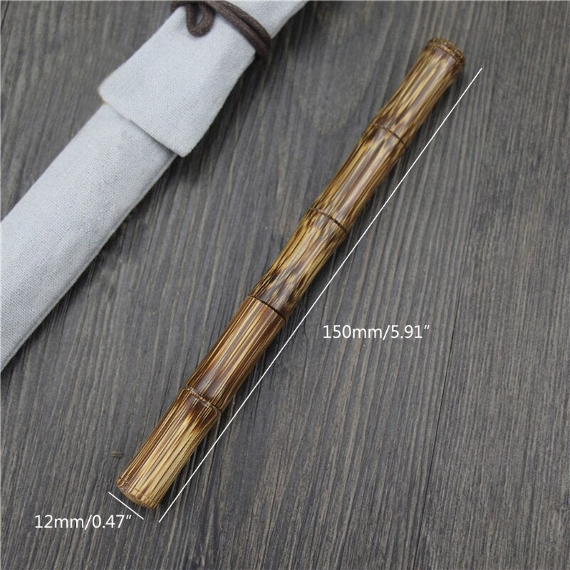 Handmade Elegant Bamboo Fountain Pen With Ink Refill Converter – Too Shiny  For Ya