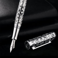 Thumbnail for Nebula Chrome Skeleton Fountain Pen