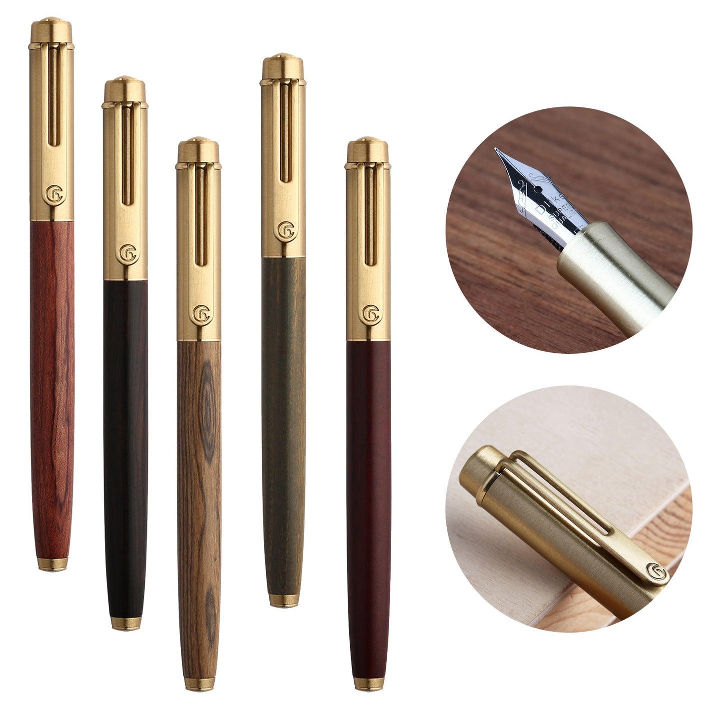 Woodgrain Elegance Fountain Pen