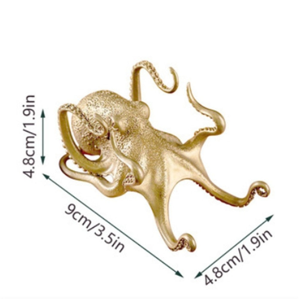 Golden Octopus Pen Holder – Too Shiny For Ya