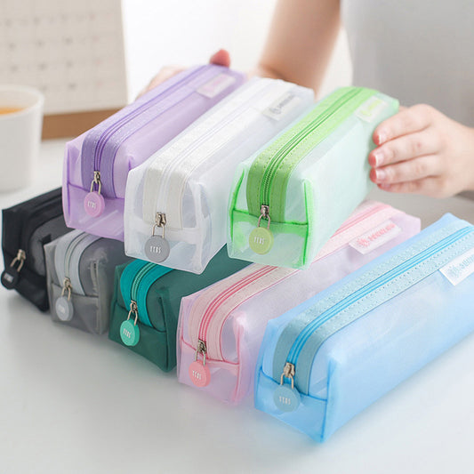 Mesh Transparent Fountain Pen Bag