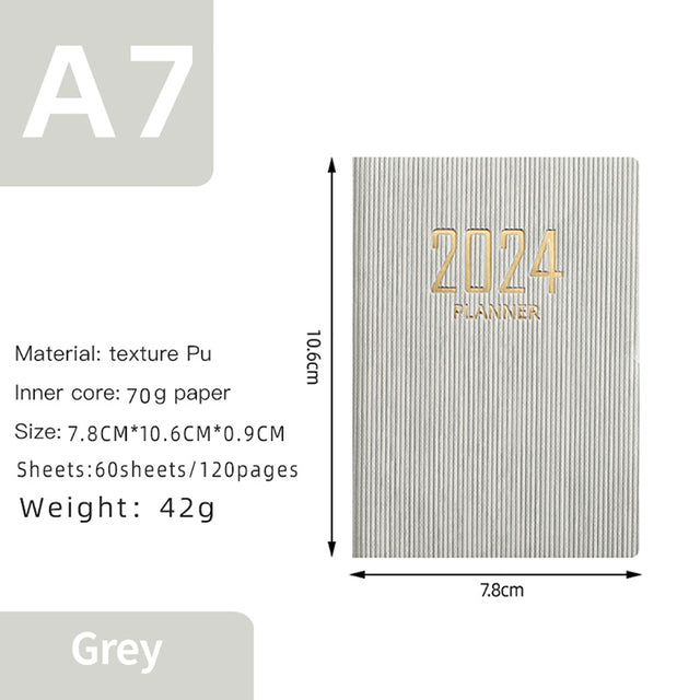 2024 Portable Daily, Weekly & Monthly Planner