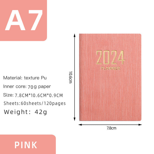2024 Portable Daily, Weekly & Monthly Planner